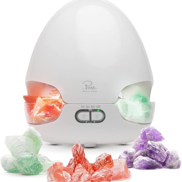 2-in-1 Crystal Energy & Ultrasonic Aromatherapy Therapeutic Wellness Diffuser